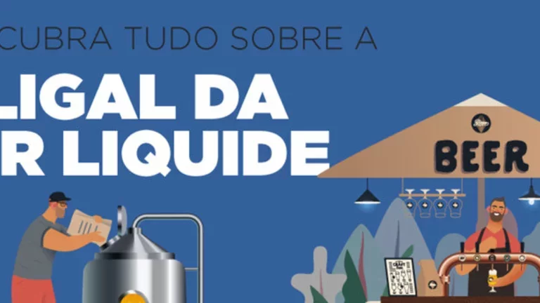 Montagem ilustrativa com o letreiro: "Descubra tudo sobre a Aligal da Air Liquide"
